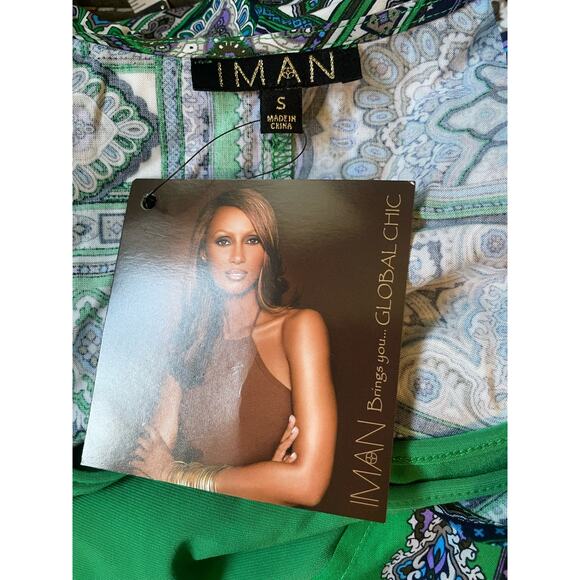 IMAN City Chic Scarf Vest Shirt Top‎ with Attached Tank Size Small NWT - Picture 6 of 10